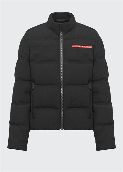 prada puffer jacket men's|prada down jacket men.